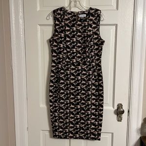 Calvin Klein Black & Pale Pink Dress, Worn once, mint condition